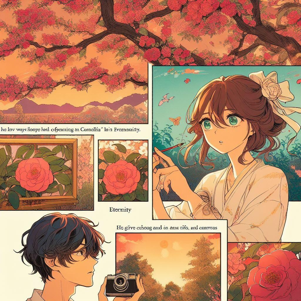 その椿の木の下で