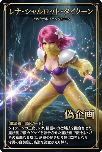 ファイナルファンタジー5　レナ　魔法剣士