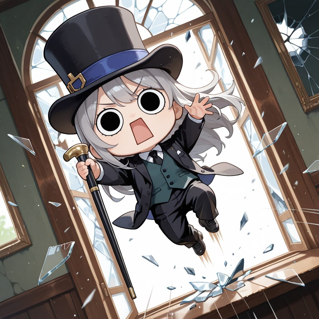 シルクハットでやってしまいよったえらいこっちゃ嬢