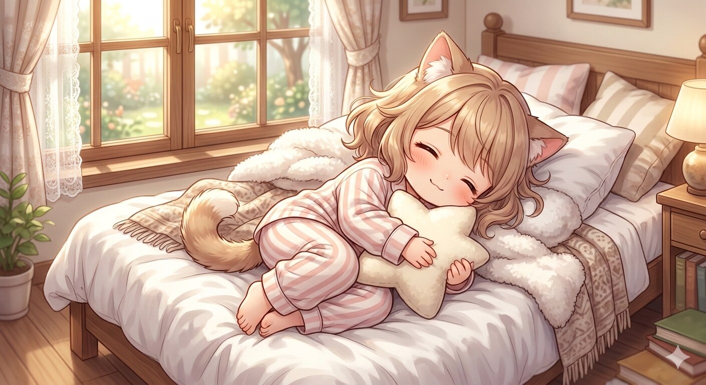 お昼寝中 | の人気AIイラスト・グラビア