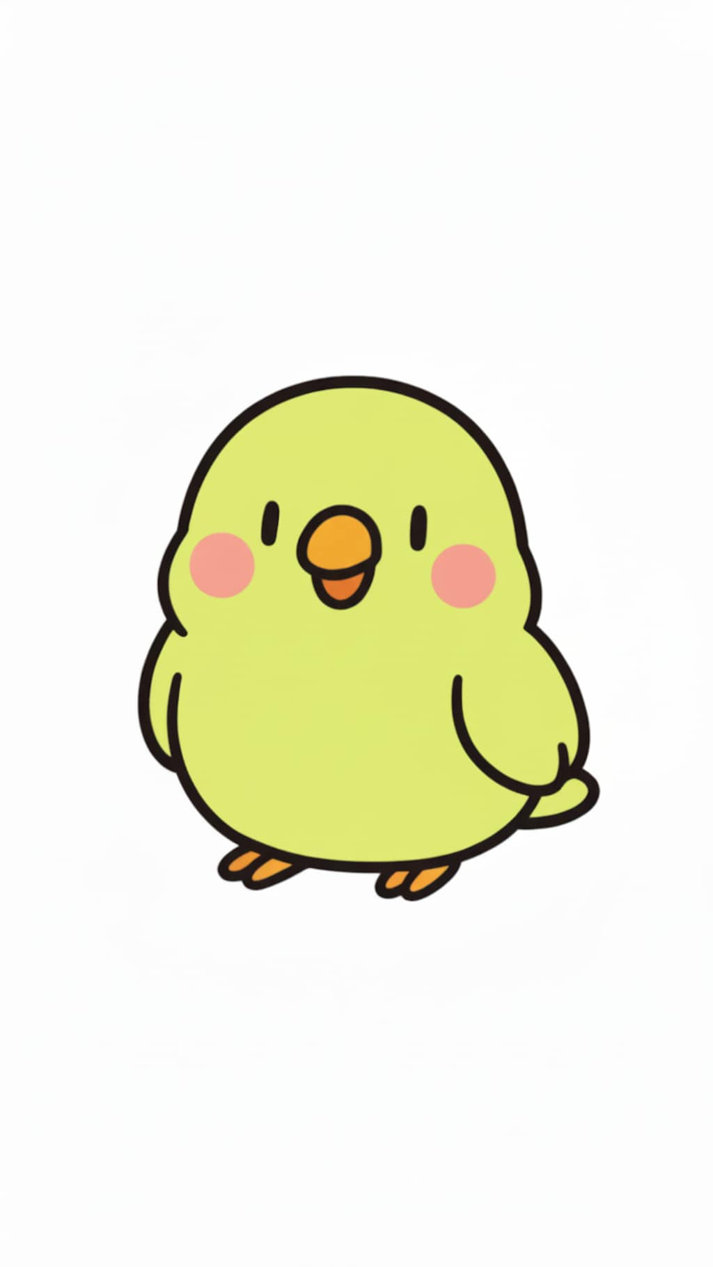 喋るインコのチャットスタンプ