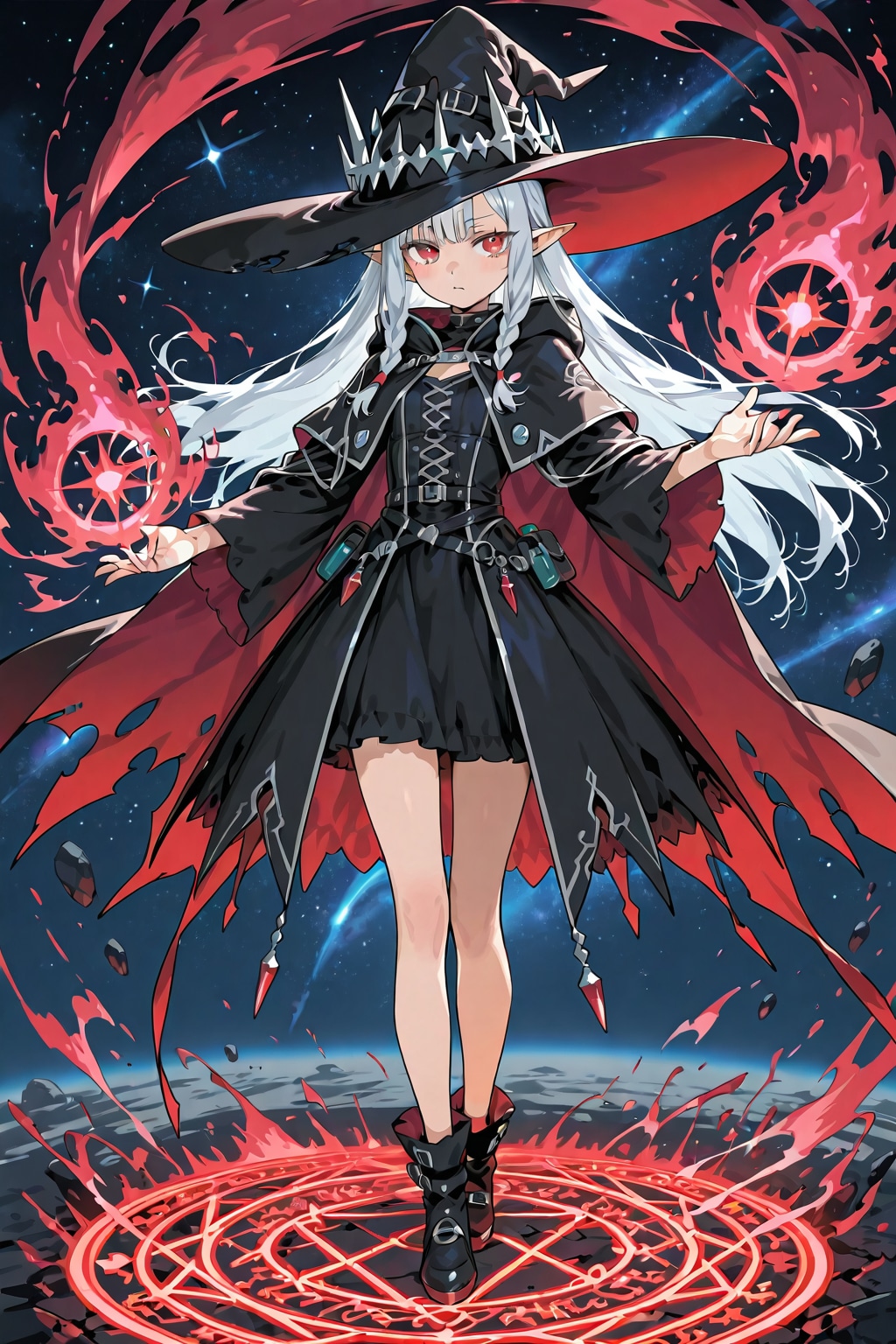 赤い闇の魔女 | の人気AIイラスト・グラビア