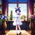 花瓶と花と猫耳少女 6枚目