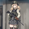 武装した女子高生 2枚目