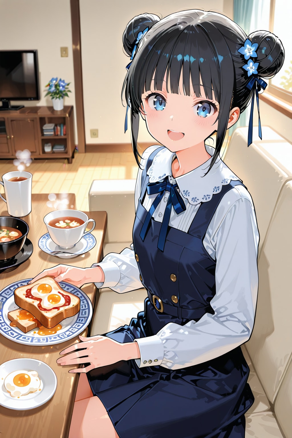 おだんごちゃん🍡✨と朝ごはん🍚✨　1/29