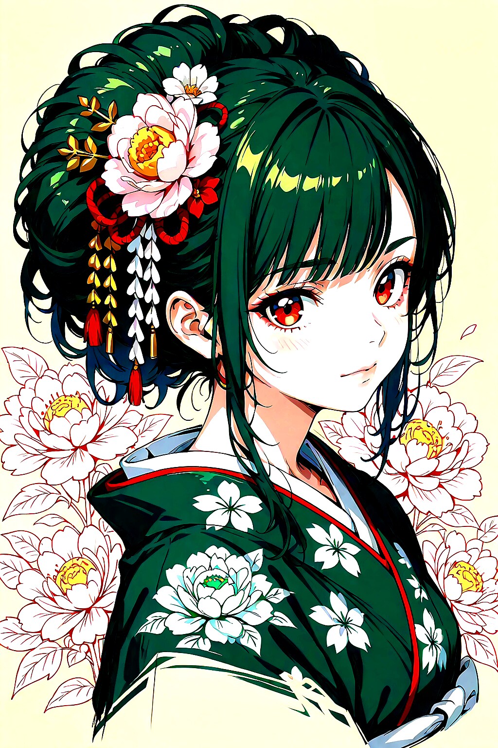 花魁　綺麗なjapanese geisha girl