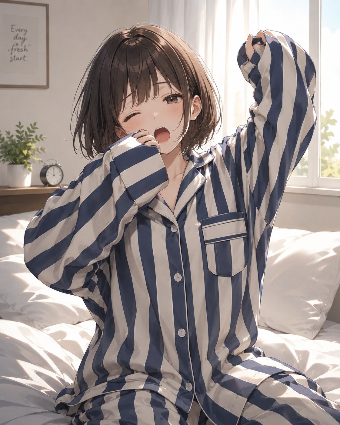 早起きが苦手な女の子たち