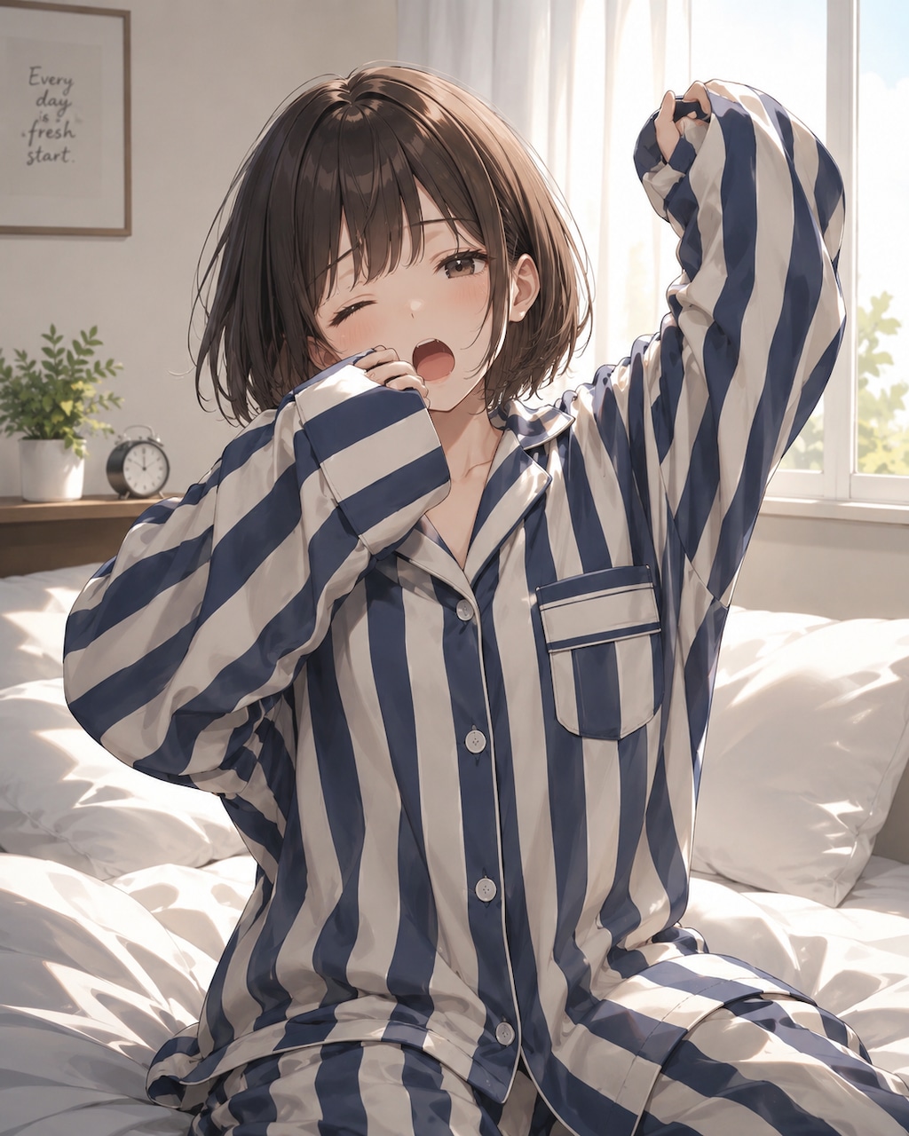 早起きが苦手な女の子たち