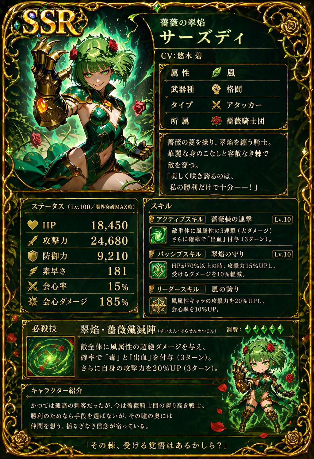神格化カード。4