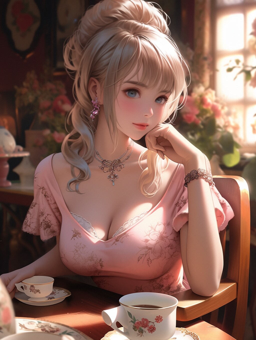 婦人のアフターヌーンティー