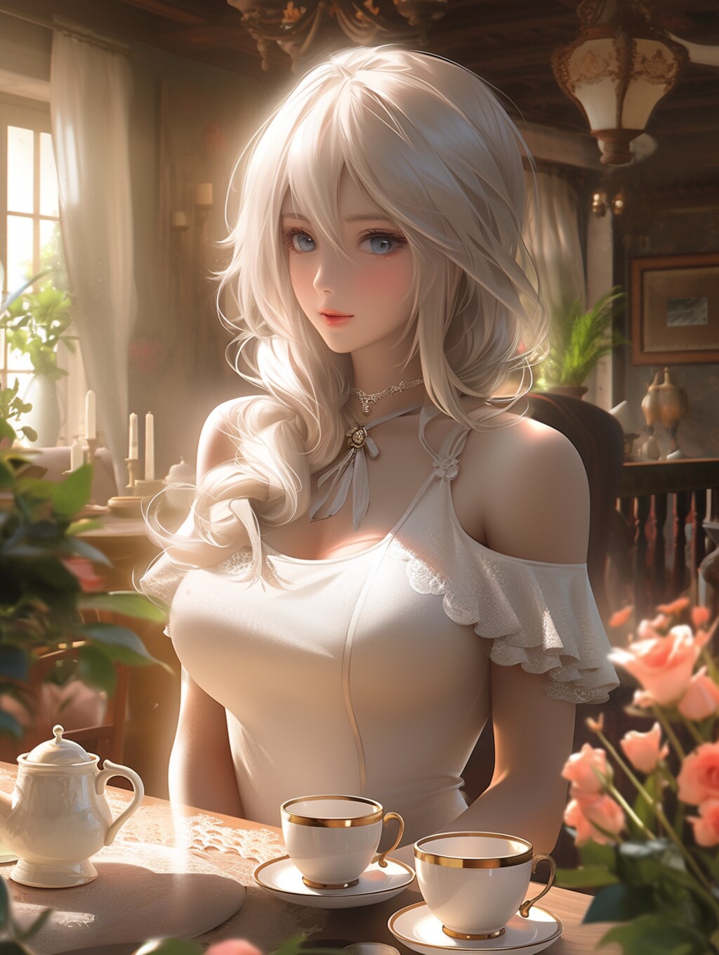 婦人のアフターヌーンティー