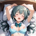 緑髪ロングちゃんとえっち 2026/7/25 4枚目