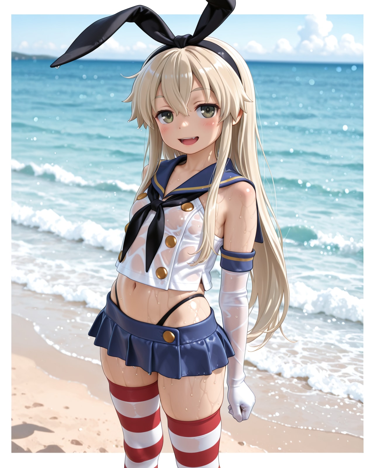濡れ透け島風