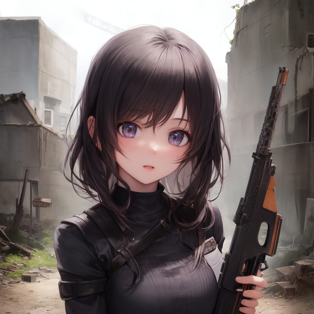 可愛すぎるサバゲープレイヤー