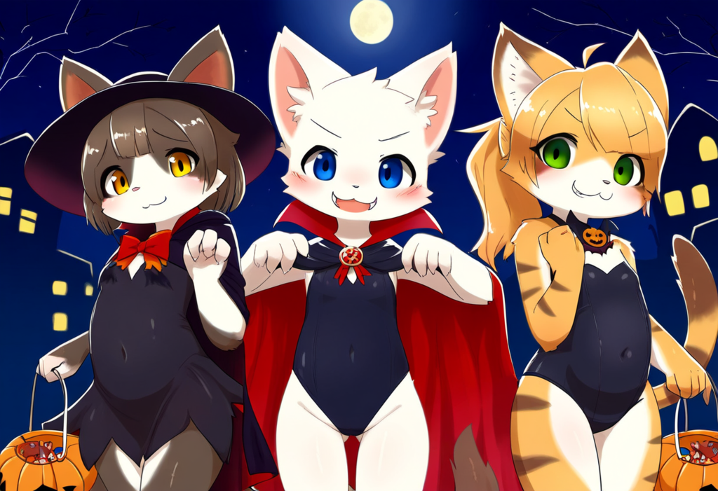 ケモナー　ネコ娘　ハロウィン