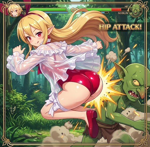 ディスガイア　フロン　ヒップアタック