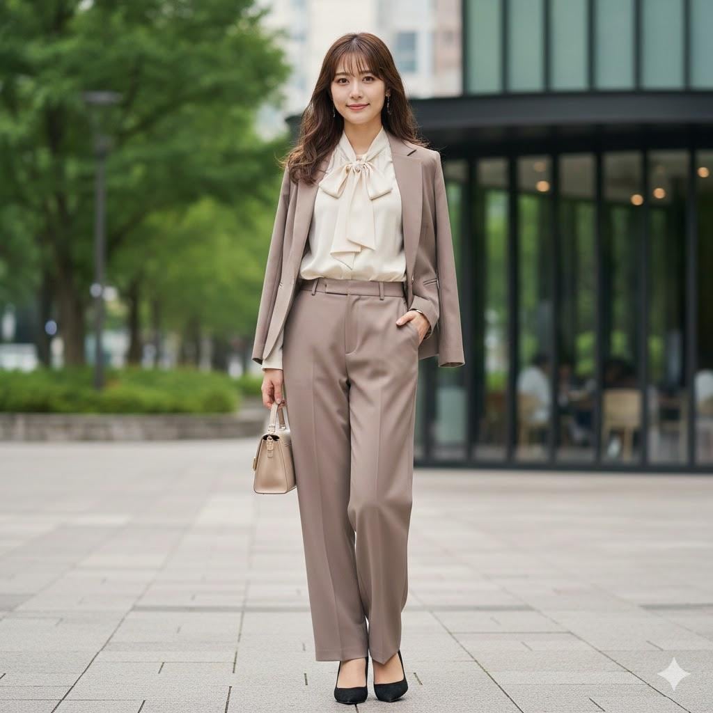 ワイドパンツ女子001《オフィスカジュアル》