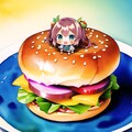 ハンバーガーに乗ってごーっ 2枚目
