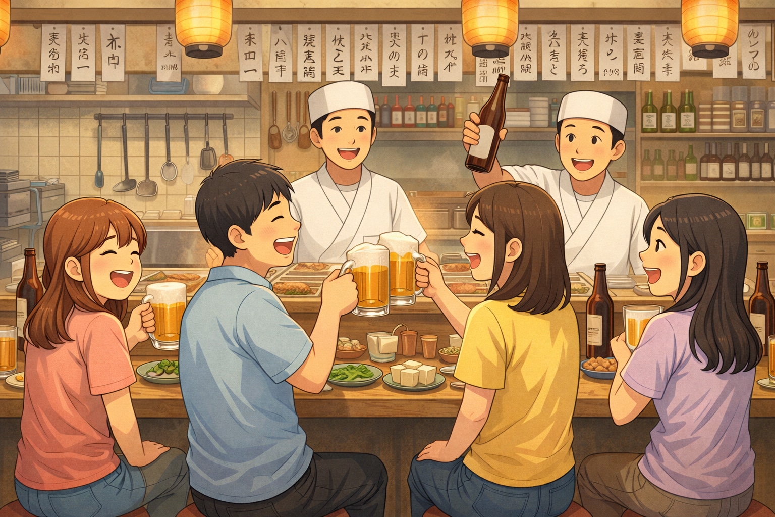 勝手に忘年会。気の置けない仲間内で | の人気AIイラスト・グラビア