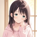 髪を下ろしているオフのまなか 2枚目