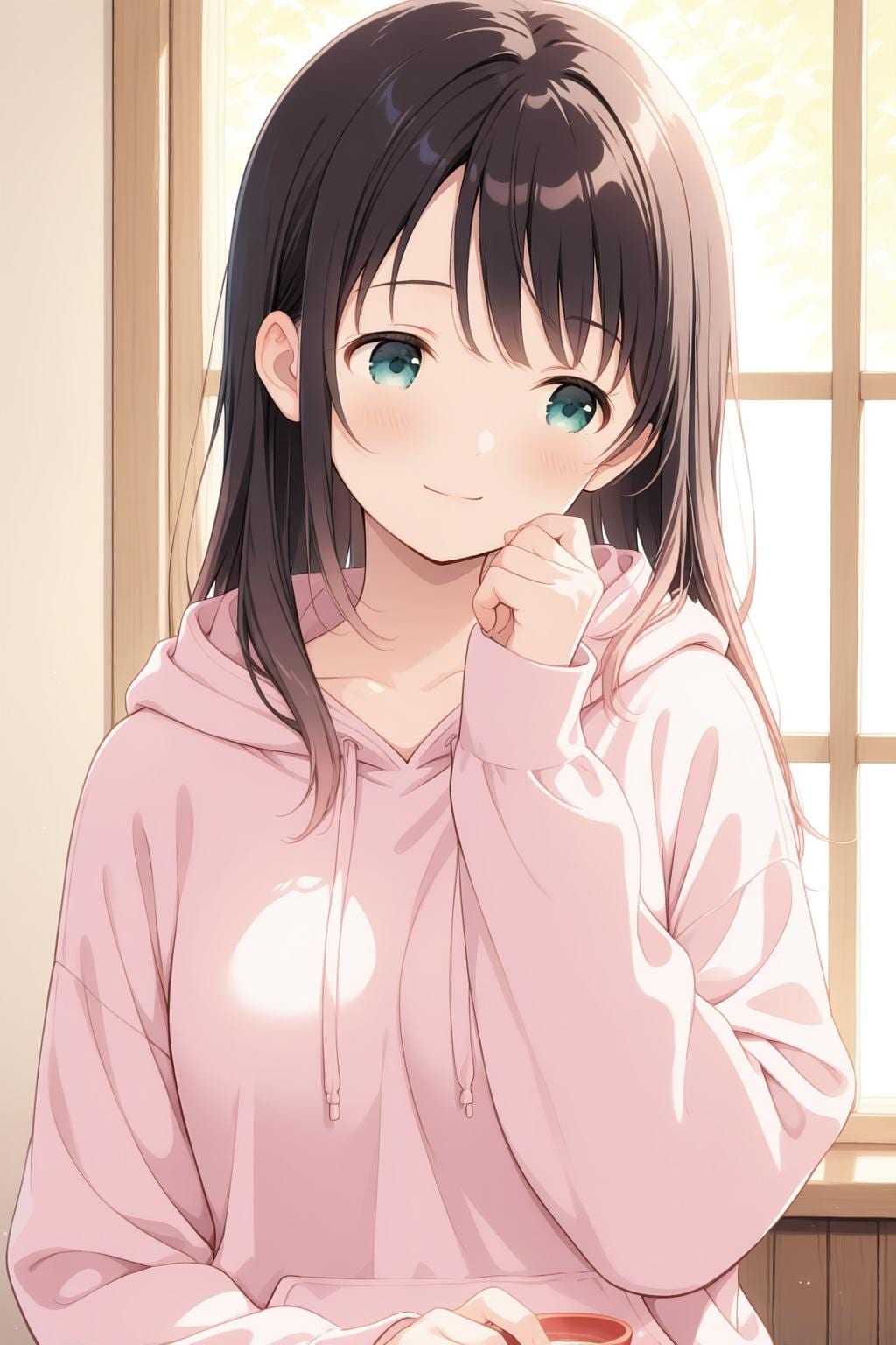 髪を下ろしているオフのまなか