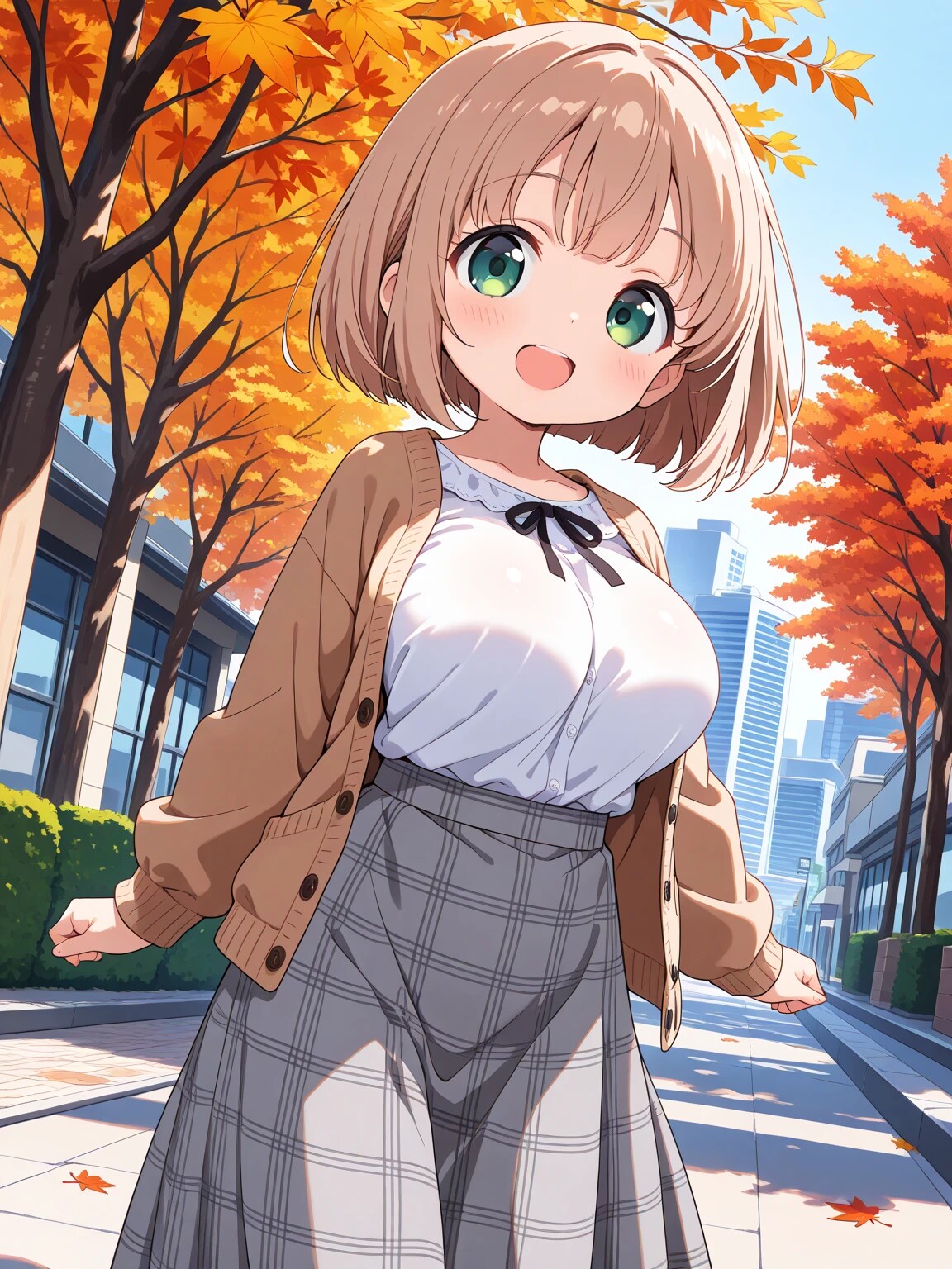 こはるちゃんの秋コーデ | の人気AIイラスト・グラビア
