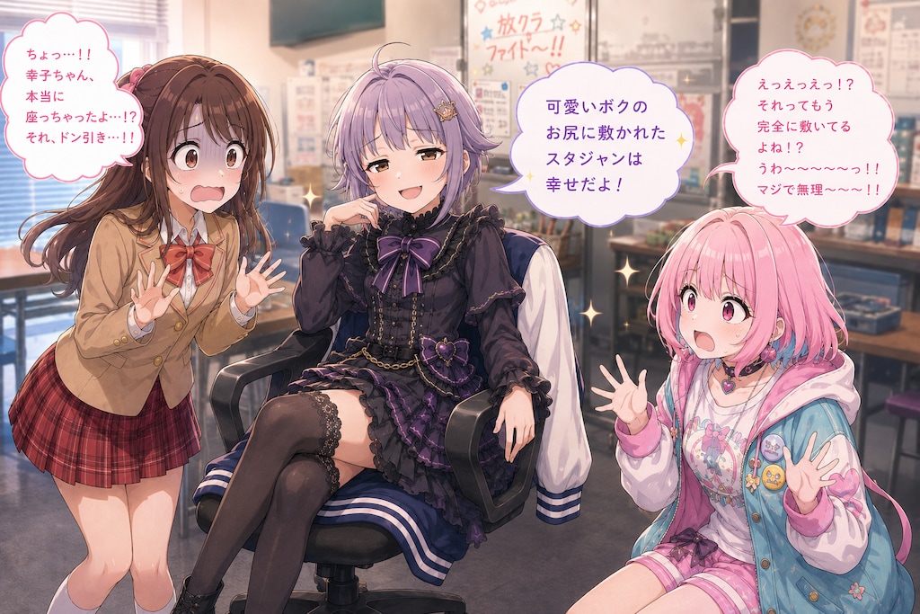 スタジャンを見せびらかす輿水幸子