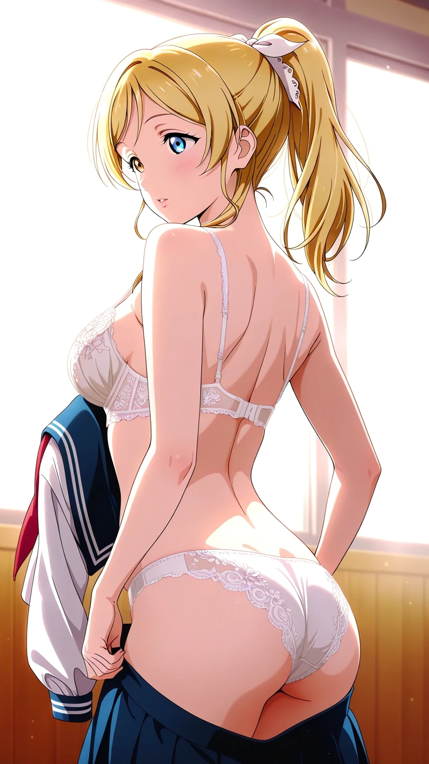 セーラー服へのお着替え