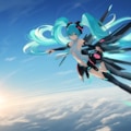 VOCALOID　初音ミク（アペンド）空を飛でいる 3枚目