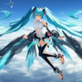 VOCALOID　初音ミク（アペンド）空を飛でいる 5枚目