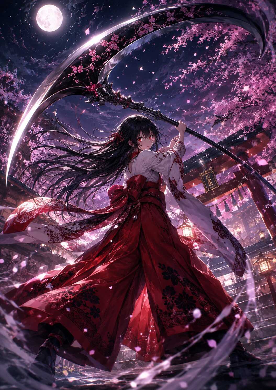 大鎌女子