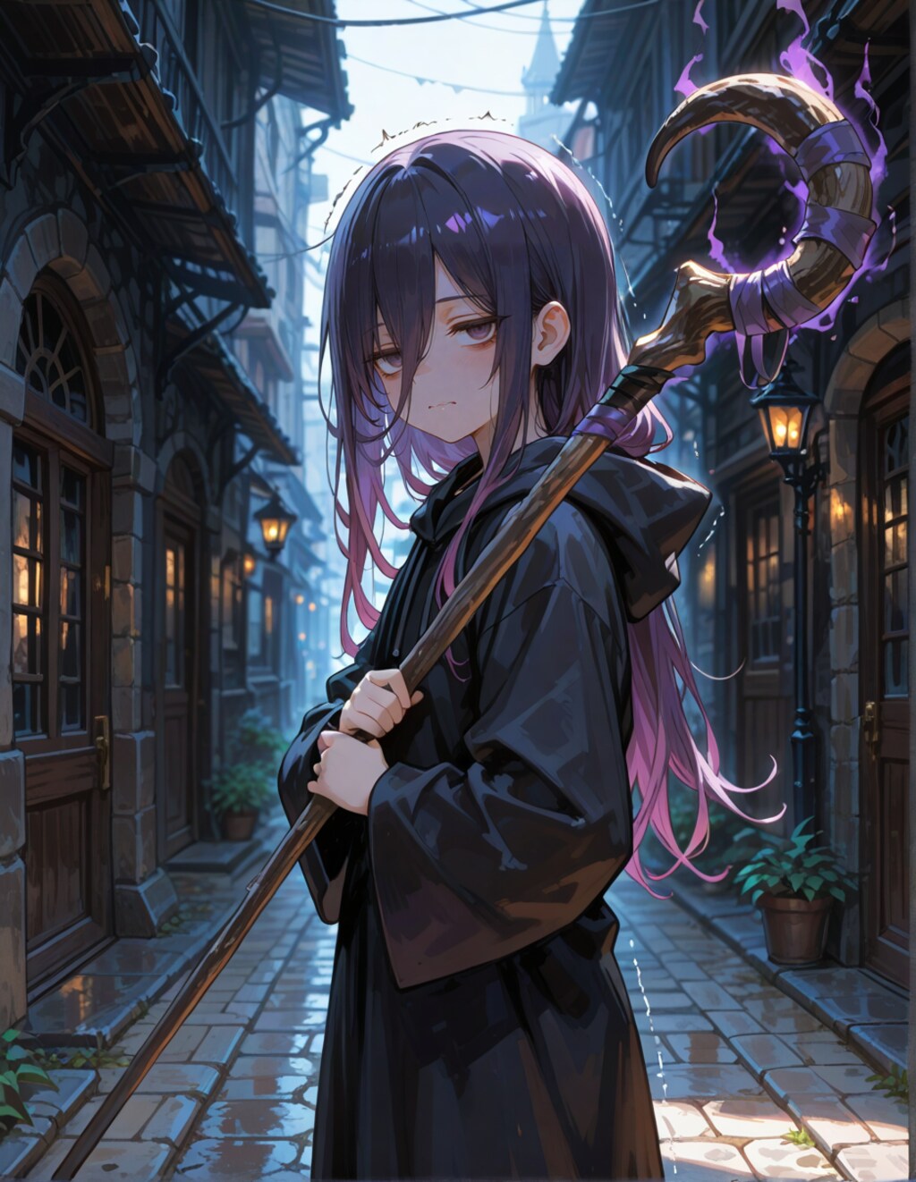 路地裏の黒魔術師ちゃん