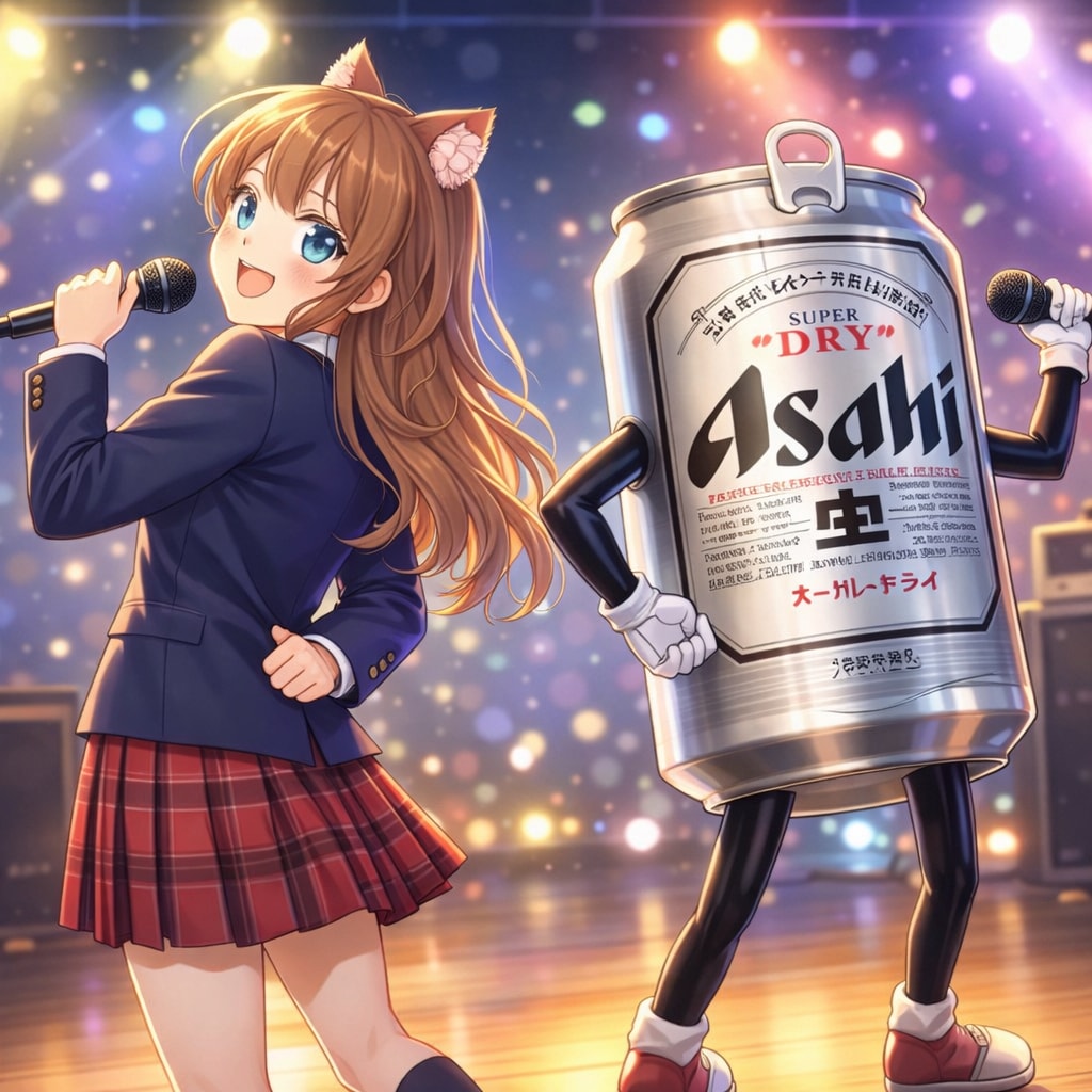 ノリノリで歌う小さな女の子