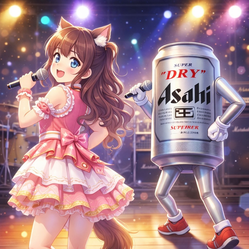 ノリノリで歌う小さな女の子