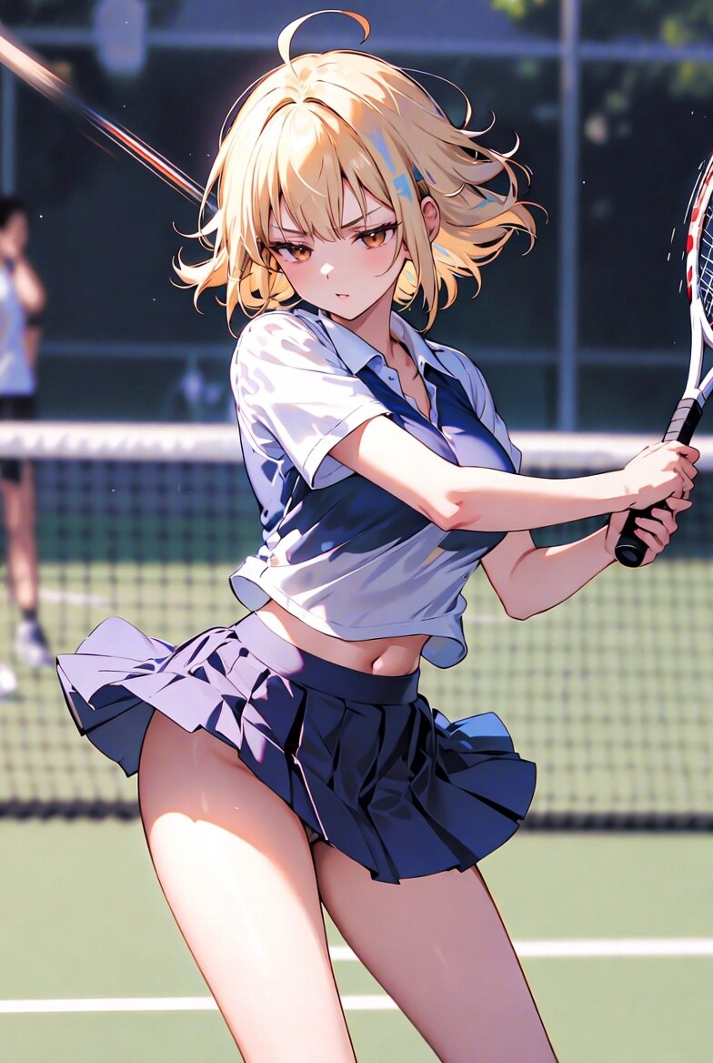 タイトルは御御足。いや、テニス。