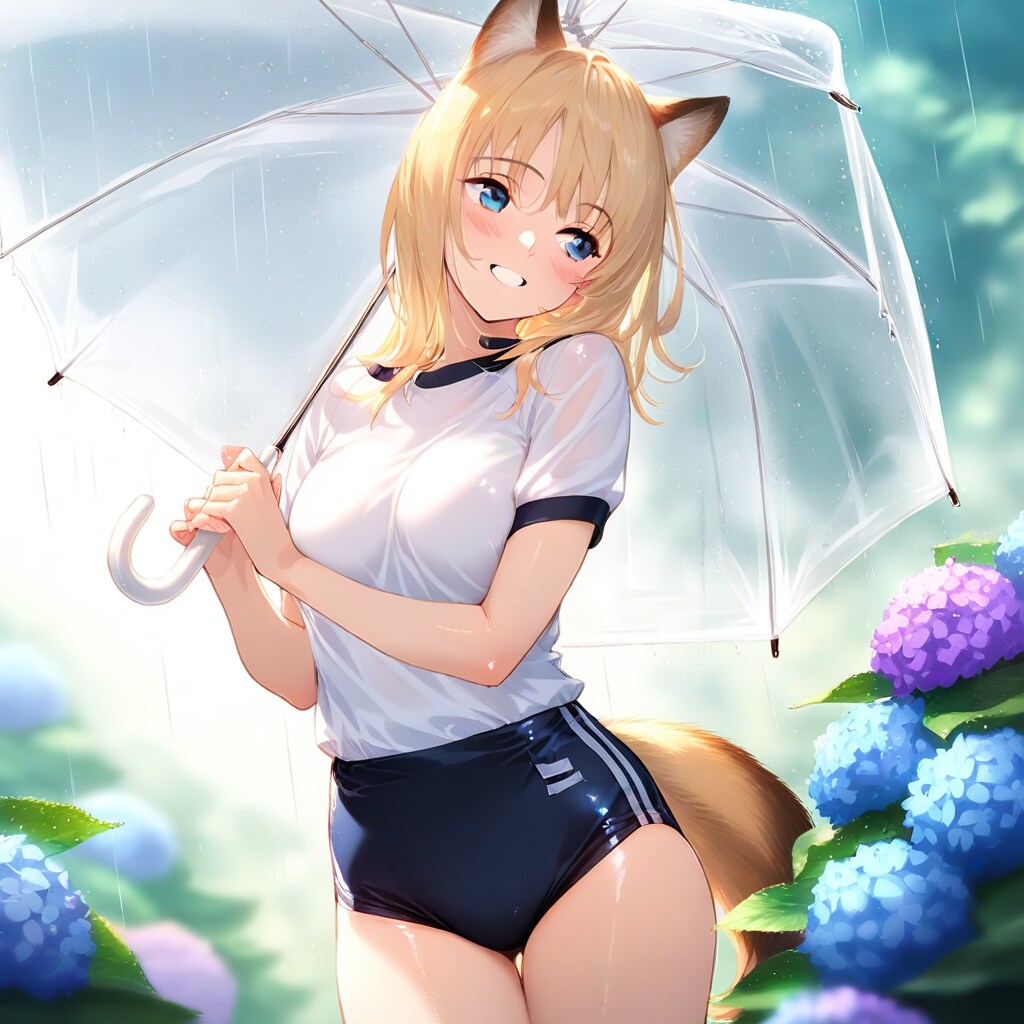 中庭のアジサイ見に行こう！