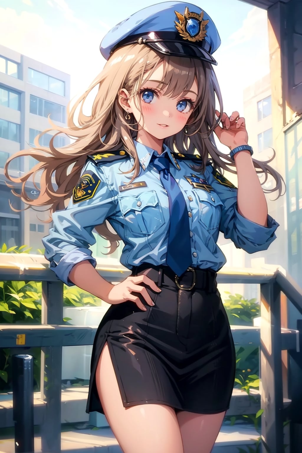 美少女婦人警官
