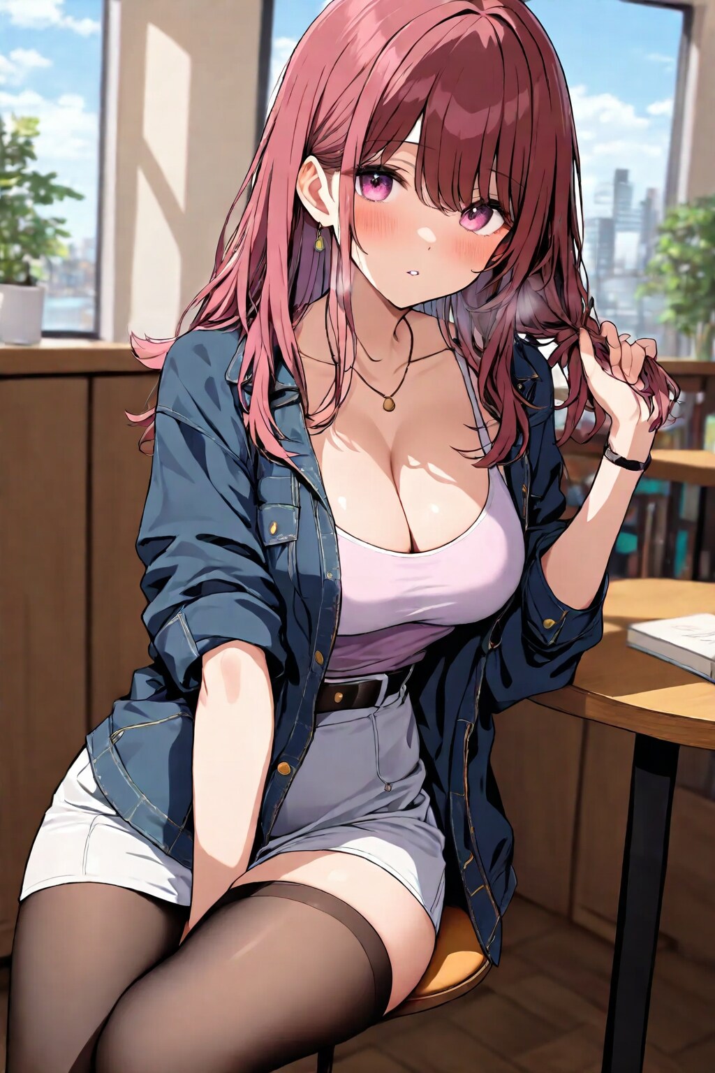 ぼさぼさの髪