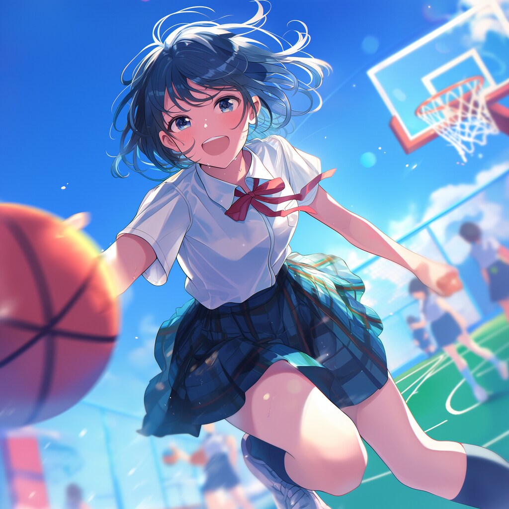 一緒にバスケしよう‼️