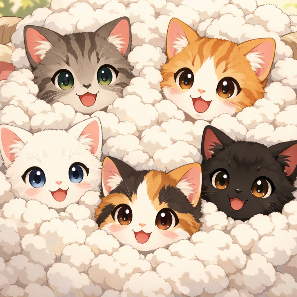 【動物】羊毛からこんにちは | の人気AIイラスト・グラビア