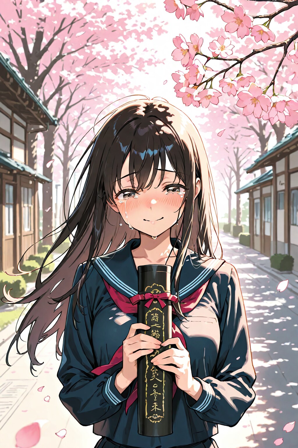 卒業少女。