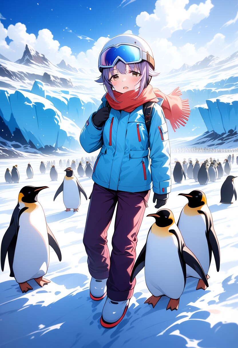 ペンギンがいる光景（輿水幸子ほか） | の人気AIイラスト・グラビア