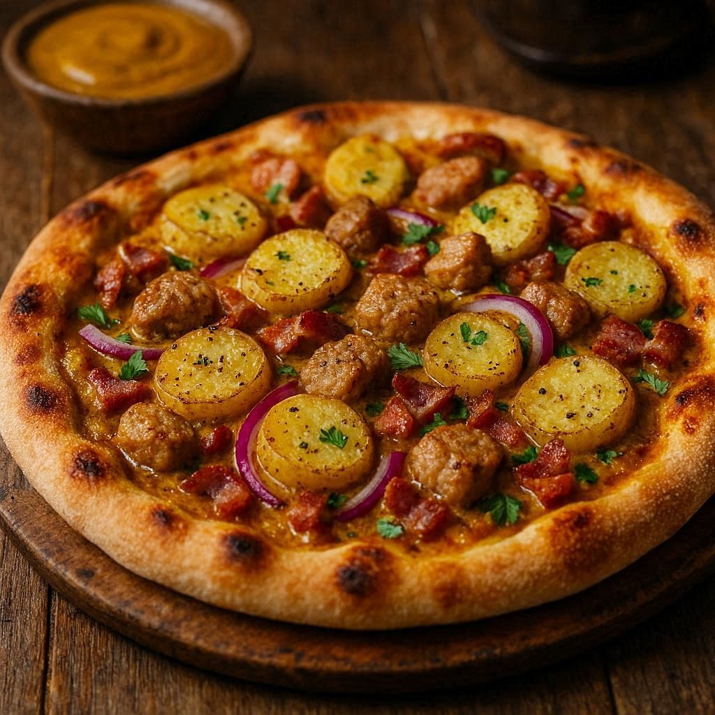 ジャーマンポテトカレーピザ | の人気AIイラスト・グラビア