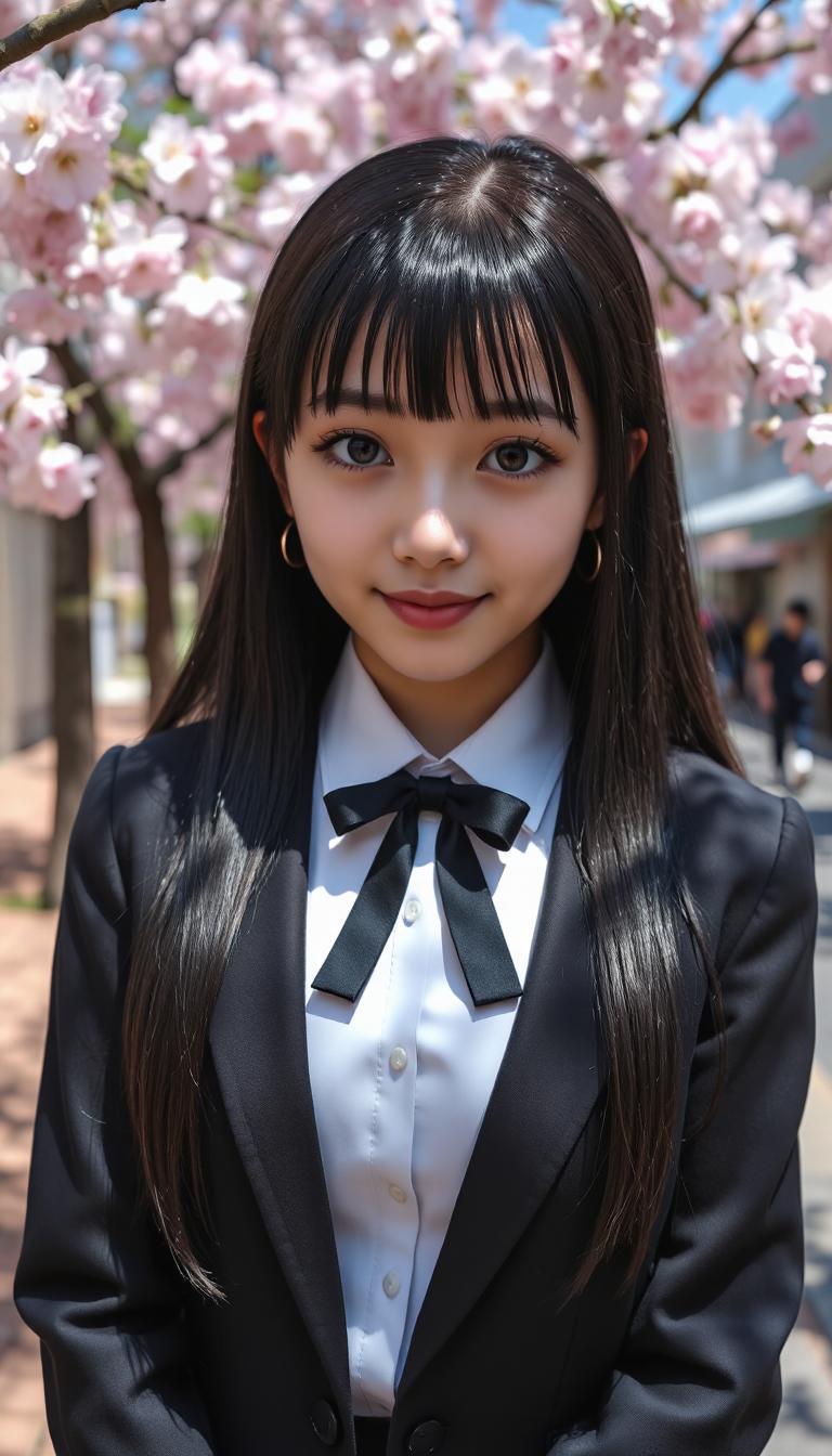 リアルタキシード女子の花見 in 鎌倉若宮大路