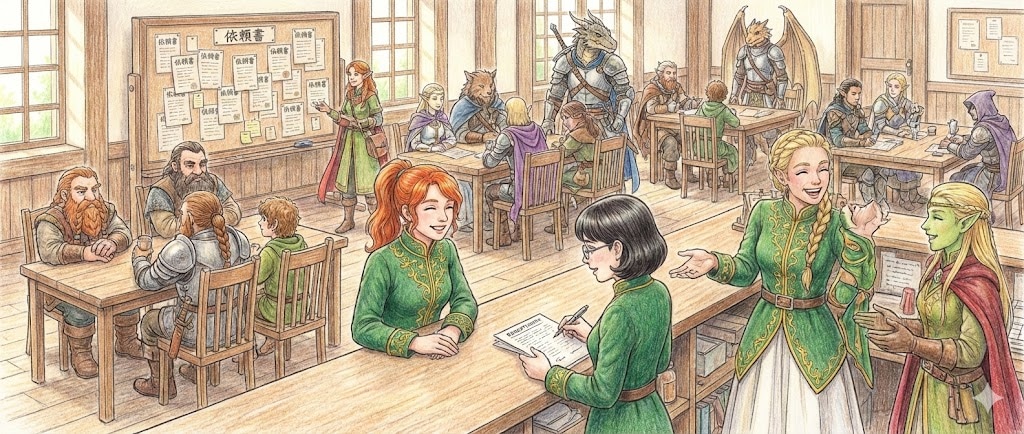 ギルドは今日もいそがしい