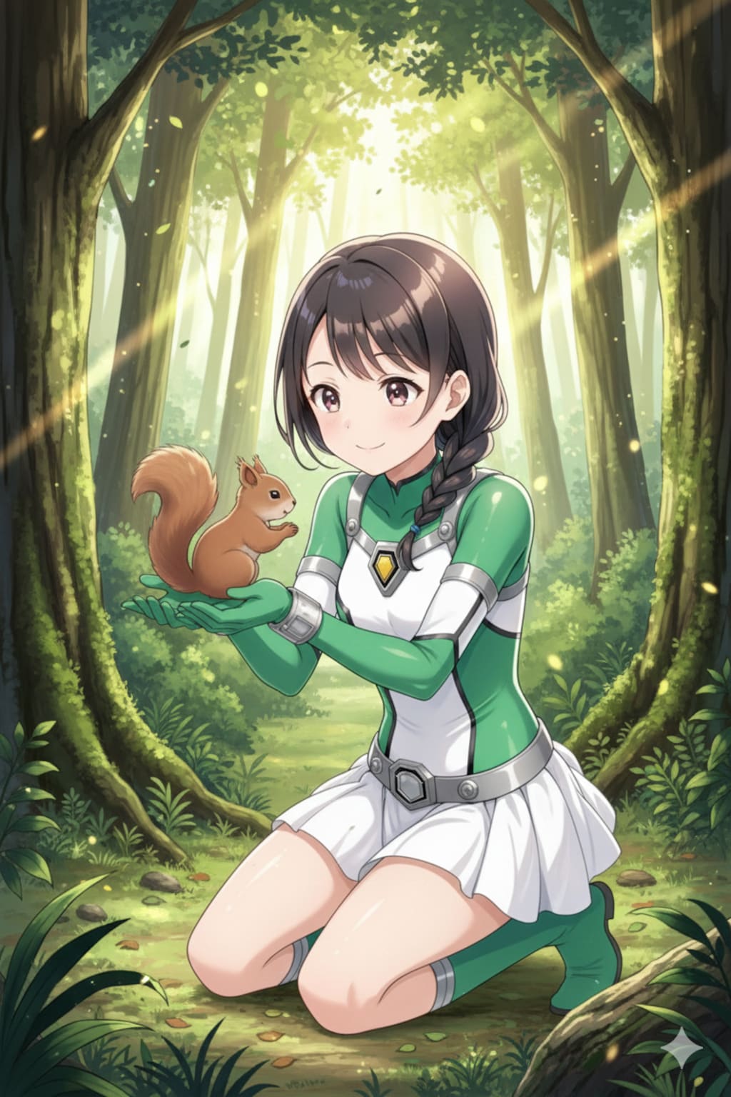 戦隊ヒロインのような女の子