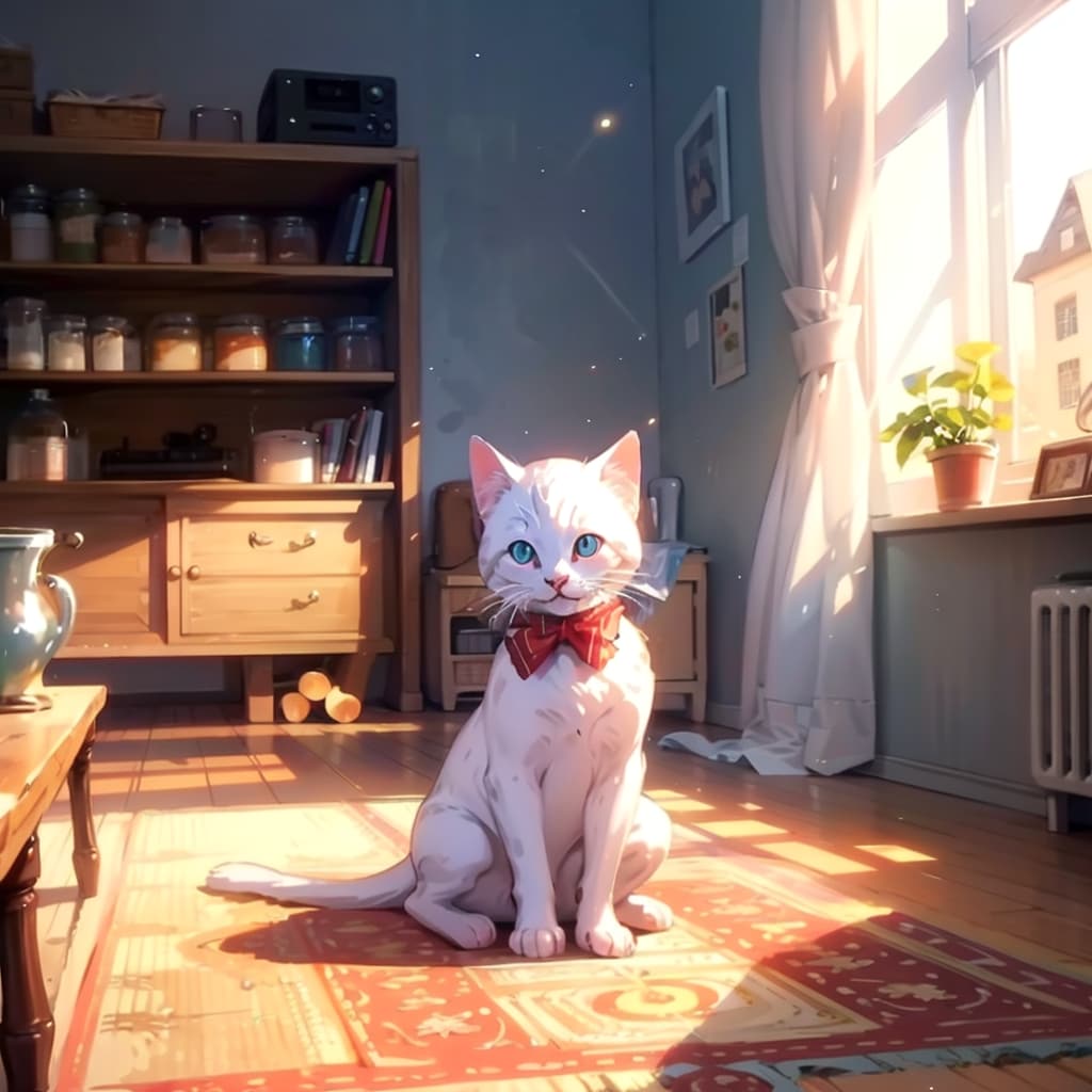 白い子猫とワイン/TOPAZ