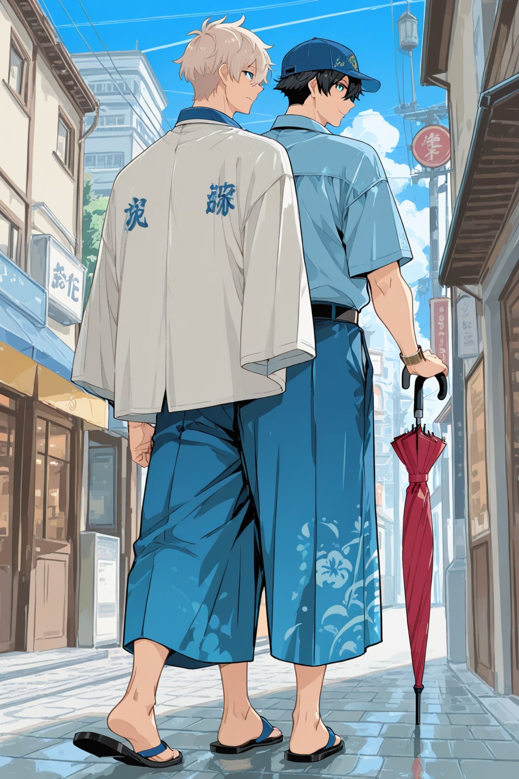 ８　日傘男子　帰る