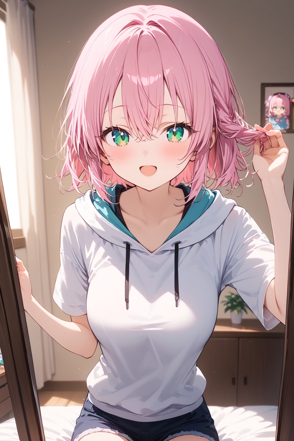 朝の身支度をする李々花