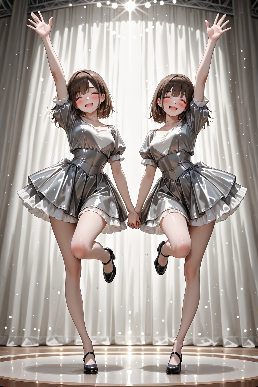 「わたしたち、生成で分裂しましたー！」 | の人気AIイラスト・グラビア